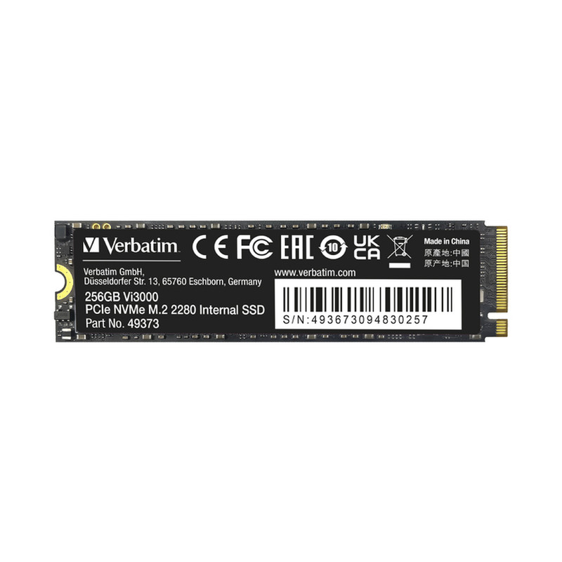 Verbatim Vi3000 256GB SSD M.2 NVMe PCIe Gen3x4