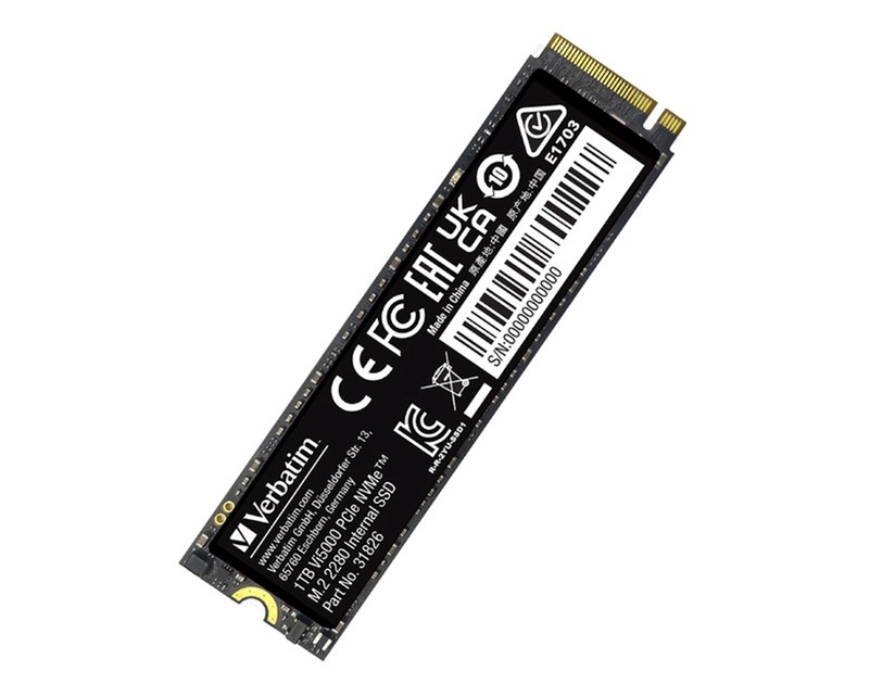 Verbatim Vi5000 1TB SSD PCIe NVMe M.2 2280 Gen4x4, R/W: 5000/4500MB/s