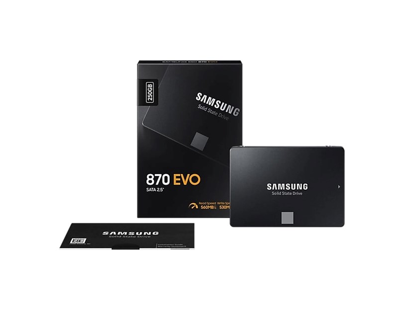 Samsung 870 EVO 2TB SSD, R/W: 560/530MB/s (MZ-77E2T0B/EU)