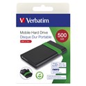 Verbatim 2.5" SmartDisk 500GB vanjski HDD, USB3.2 Gen1, crni