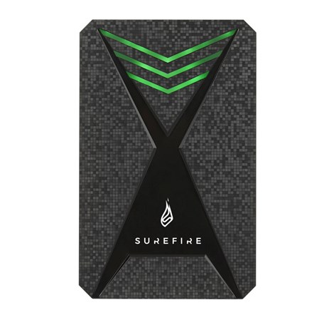 SureFire 2.5" Gaming Bunker 2TB vanjski HDD, USB 3.2 Gen 1, crni