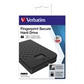 Verbatim 2.5" Fingerprint Secure Portable 2TB HDD USB3.1 Gen1, AES 256-bit hardware enkripcija, zaštita pristupa otiskom prsta