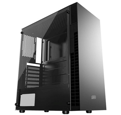 Bit Force SHADE AW-1 Gaming Midi Tower ATX kućište bez napajanja, crno