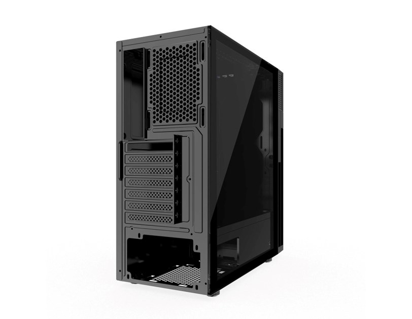 Bit Force SHADE AW-1 Gaming Midi Tower ATX kućište bez napajanja, crno