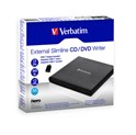 Verbatim Slimline CD/DVD vanjski snimač, M-Disc kompatibilan, USB2.0, crni 