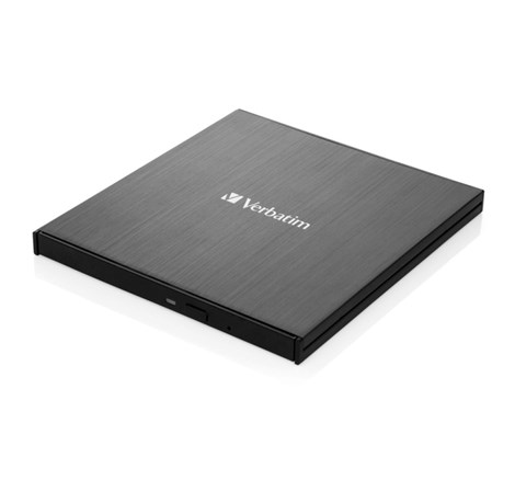 Verbatim CD/DVD Slimline vanjski snimač, M-Disc kompatibilan, USB3.2/USB-C, crni