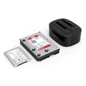 Orico Docking stanica 2×2.5"/3.5" SATA HDD, funkcija kloniranja, USB-A 3.0 (ORICO-6228US3-C-EU-BK-BP)