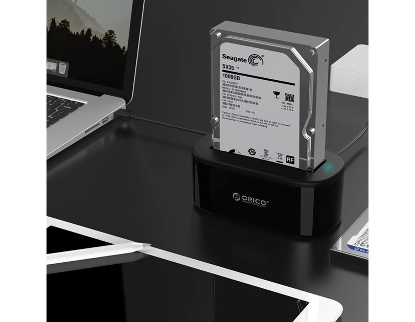 Orico Docking stanica 2.5"/3.5" SATA HDD, USB3.0 (ORICO-6218US3-EU-BK-BP)