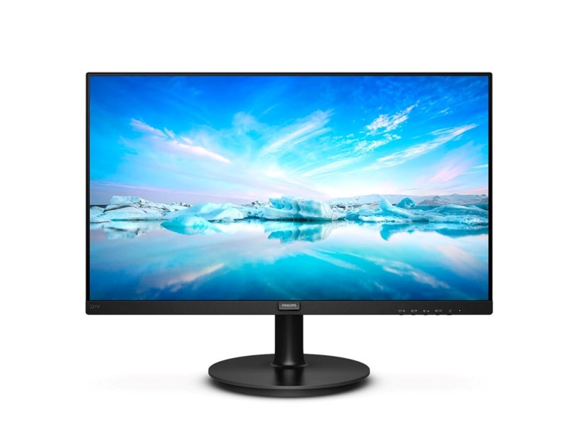 Philips 22" 221V8A/00 FHD (1920×1080) VA, 75Hz, 16:9, 4ms, 250 cd/m2, 3000:1, VGA/HDMI, zvučnici, crni