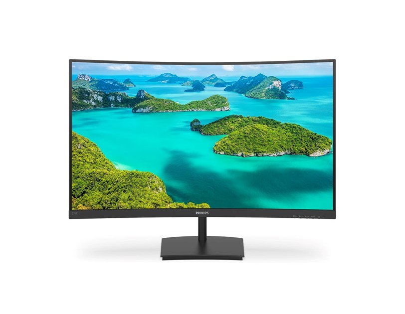 Philips 27" 271E1SCA/00 FHD (1920×1080) zakrivljeni VA, 75 Hz, 16:9, 4ms, 250 cd/m2, 3000:1, 1xVGA/HDMI, zvučnici, crni
