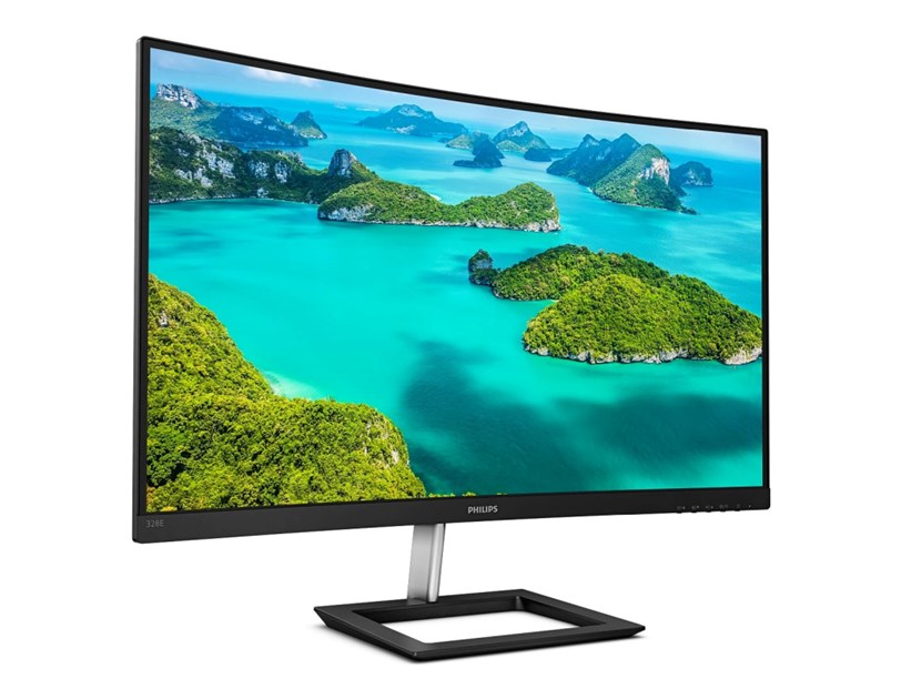 Philips 32" 328E1CA/00 4K UHD (3840×2160) zakrivljeni VA, 60 Hz, 16:9, 4ms, 250cd/m2, 2500:1,  2×HDMI/DP, zvučnici, crni