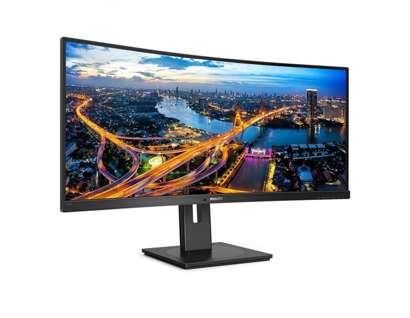 Philips 34" 346B1C/00 WQHD (3440×1440) zakrivljeni VA, 100Hz, 21:9, 5ms, 300cd/m2, 3000:1, HDMI/DP, 4×USB-A, 1xUSB-C, MultiView, zvučnici, crni