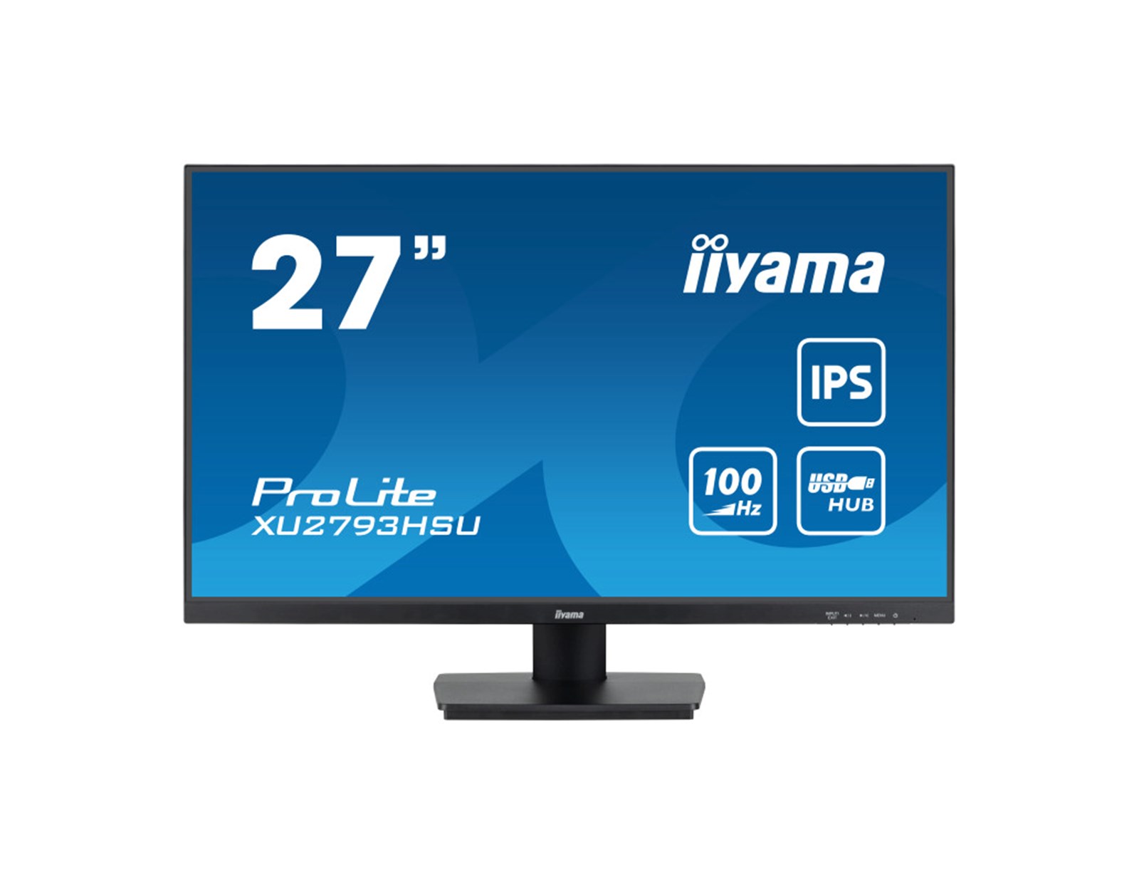 IIYAMA 27" XU2793HSU-B6 FHD (1920×1080) IPS, 100Hz, 16:9, 1ms, 250cd/m2, 1000:1, 1xHDMI/DP, 2×USB-A, zvučnici, crni