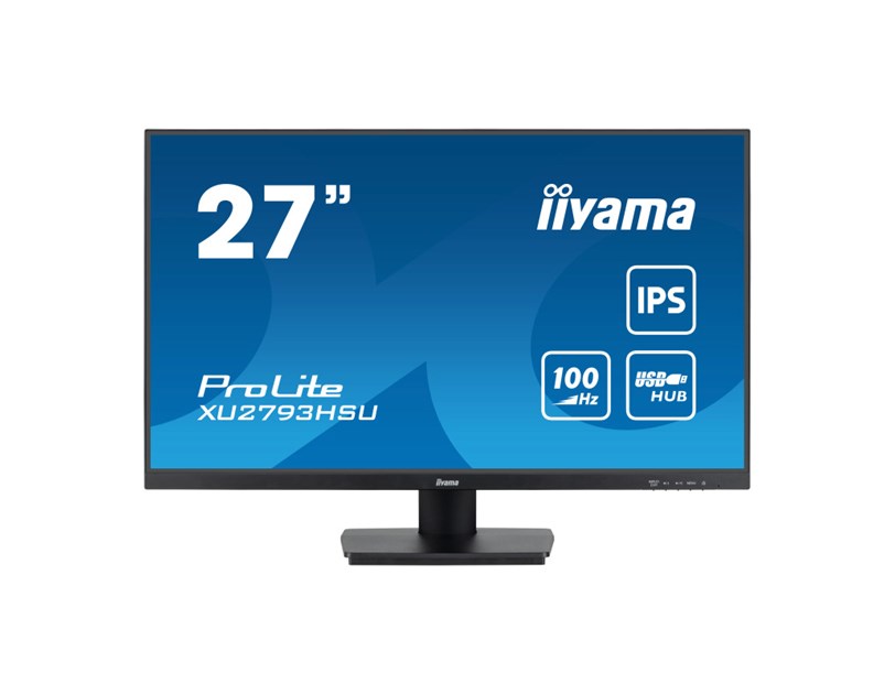 IIYAMA 27" XU2793HSU-B6 FHD (1920×1080) IPS, 100Hz, 16:9, 1ms, 250cd/m2, 1000:1, 1xHDMI/DP, 2×USB-A, zvučnici, crni