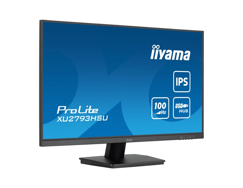 IIYAMA 27" XU2793HSU-B6 FHD (1920×1080) IPS, 100Hz, 16:9, 1ms, 250cd/m2, 1000:1, 1xHDMI/DP, 2×USB-A, zvučnici, crni