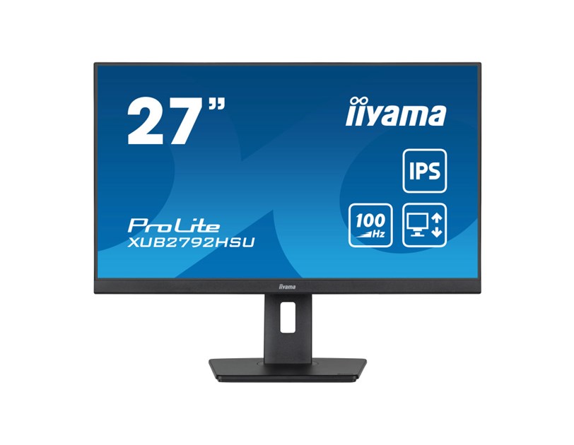 IIYAMA 27” XUB2792HSU-B6  FHD (1920x1080) IPS, Pivot, 100Hz, 16:9, 0.4ms, 250 cd/m2, 1300:1, HDMI/DP, 4×USB-A, zvučnici, crni