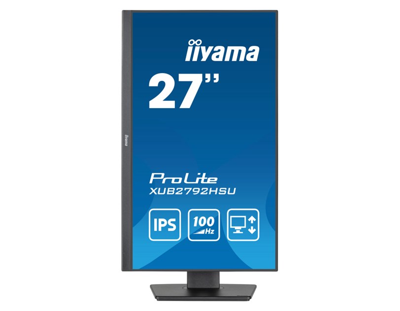 IIYAMA 27” XUB2792HSU-B6  FHD (1920x1080) IPS, Pivot, 100Hz, 16:9, 0.4ms, 250 cd/m2, 1300:1, HDMI/DP, 4×USB-A, zvučnici, crni