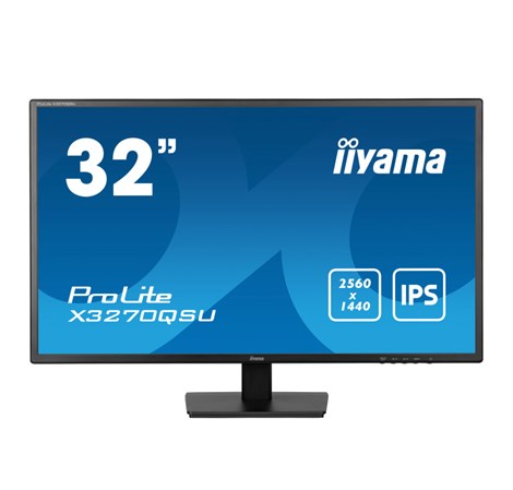 IIYAMA 32"  X3270QSU-B1 WQHD (2560x1440) IPS, 100Hz, 16:9, 3ms, 250 cd/m2, 1200:1, 1xHDMI/DP, 3xUSB-A, zvučnici, crni