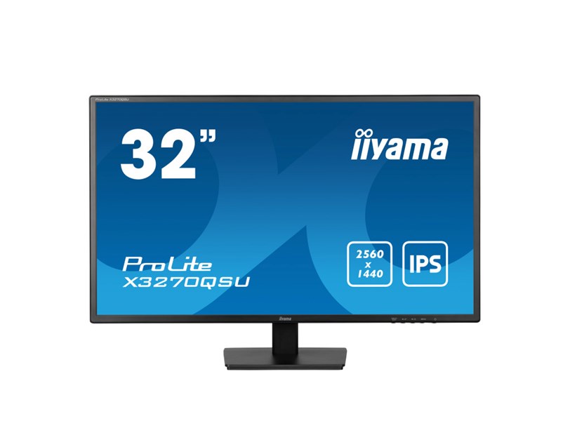IIYAMA 32"  X3270QSU-B1 WQHD (2560x1440) IPS, 100Hz, 16:9, 3ms, 250 cd/m2, 1200:1, 1xHDMI/DP, 3xUSB-A, zvučnici, crni