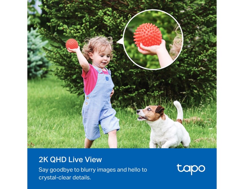TP-Link Tapo C425 kamera + Tapo A201 Solar panel 2K QHD 4MP, H.264, Full-Color Night Vision, microSD, dvosmjerni audio, detekcija pokreta, vodootporna IP66, Wi-Fi, Tapo app