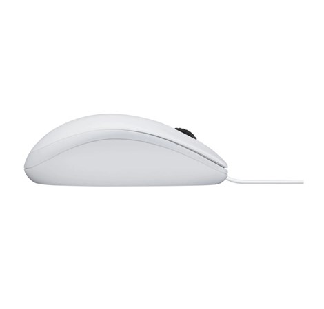 Logitech B100 optički miš, USB, bijeli (910-003360)
