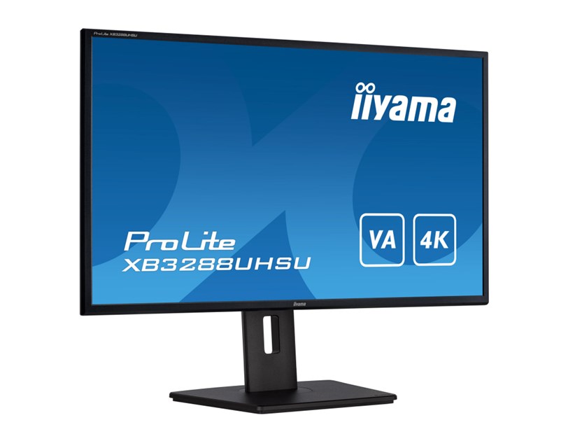 IIYAMA 32" XB3288UHSU-B5 4K UHD (3840×2160) VA, 60Hz, 16:9, 3ms, 300 cd/m2, 3000:1, 2×HDMI/DP, 2×USB-A, HAS, zvučnici, crni