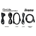 IIYAMA 32" XB3288UHSU-B5 4K UHD (3840×2160) VA, 60Hz, 16:9, 3ms, 300 cd/m2, 3000:1, 2×HDMI/DP, 2×USB-A, HAS, zvučnici, crni