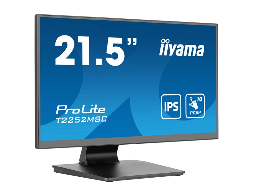 IIYAMA 22" T2252MSC-B2 Touchscreen FHD (1920×1080) IPS, 16:9, 5ms, 250 cd/m2, 1000:1, 1xHDMI, 1xDP, 2xUSB-A, zvučnici, crni