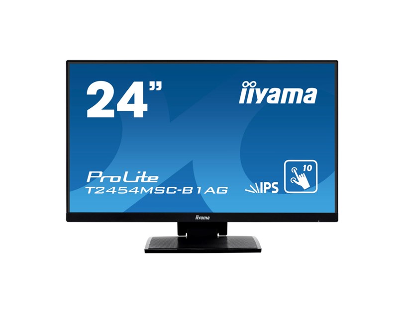 IIYAMA 24" T2454MSC-B1AG Touchscreen FHD (1920×1080) IPS LED, 16:9, 250 cd/m2, 1000:1, 1xVGA, 1xHDMI, 3xUSB-A, zvučnici, crni 