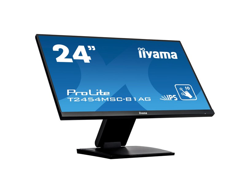 IIYAMA 24" T2454MSC-B1AG Touchscreen FHD (1920×1080) IPS LED, 16:9, 250 cd/m2, 1000:1, 1xVGA, 1xHDMI, 3xUSB-A, zvučnici, crni 