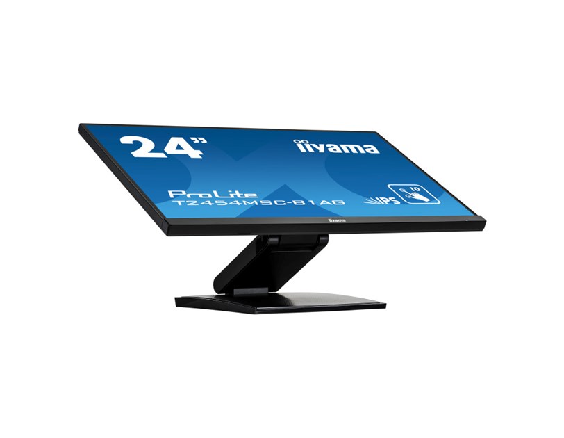 IIYAMA 24" T2454MSC-B1AG Touchscreen FHD (1920×1080) IPS LED, 16:9, 250 cd/m2, 1000:1, 1xVGA, 1xHDMI, 3xUSB-A, zvučnici, crni 