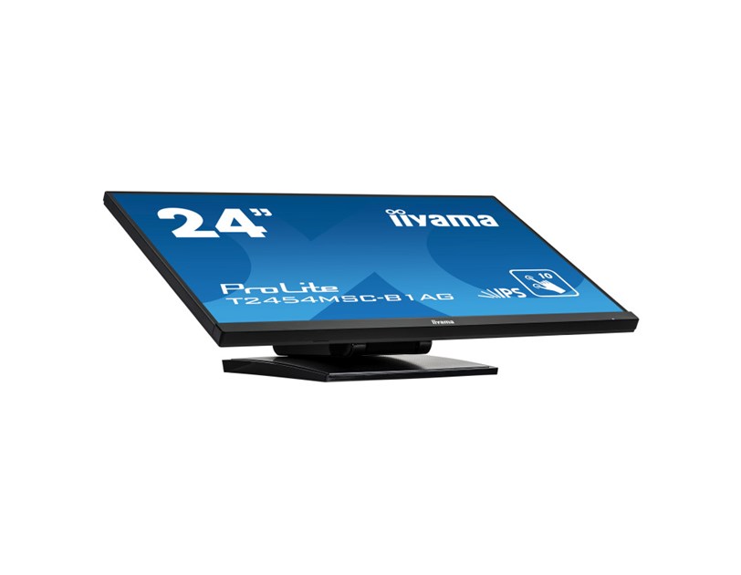 IIYAMA 24" T2454MSC-B1AG Touchscreen FHD (1920×1080) IPS LED, 16:9, 250 cd/m2, 1000:1, 1xVGA, 1xHDMI, 3xUSB-A, zvučnici, crni 