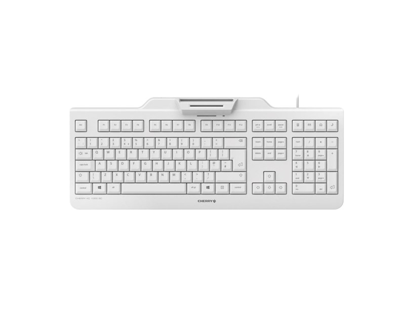 Cherry KC 1000SC tipkovnica sa čitačem Smart kartica, USB, bijela