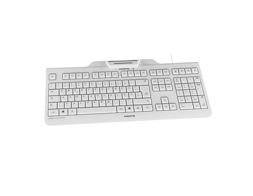 Cherry KC 1000SC tipkovnica sa čitačem Smart kartica, USB, bijela