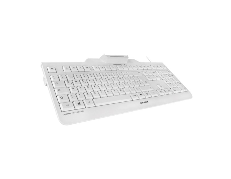 Cherry KC 1000SC tipkovnica sa čitačem Smart kartica, USB, bijela