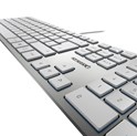 Cherry KC 6000 Slim tipkovnica, USB, bijela/srebrna