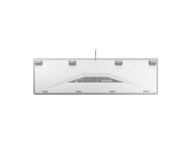 Cherry KC 6000 Slim tipkovnica, USB, bijela/srebrna