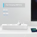 TP-Link Tapo P300 WiFi Smart multi utičnica, 3×strujna utičnica, 2×USB-A, 1×USB-C, QC3.0 18W punjač, Tapo app, Wi-Fi kontrola, Timer/Schedule postavke, Glasovna kotrola Amazon Alexa/Google Assistant