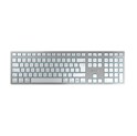 Cherry KW 9100 Slim bežična tipkovnica za MAC, Srebrno/Bijela