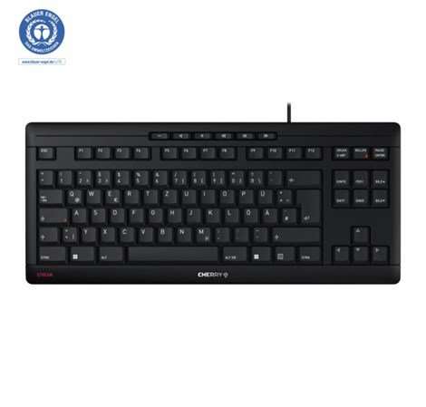 Cherry Stream TKL tiha tipkovnica, crna