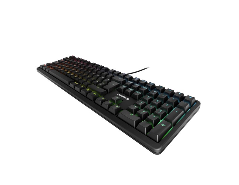 Cherry G80-3000N RGB tipkovnica (mehanička), MX silent RED switch, USB, crna