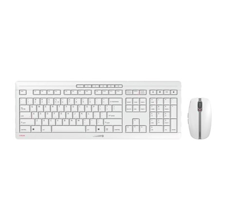 Cherry Stream Desktop tiha bežična tipkovnica + miš, bijela