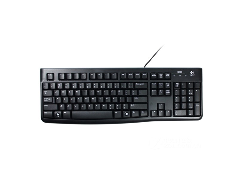 Logitech K120 OEM tipkovnica, USB, crna (920-002642)