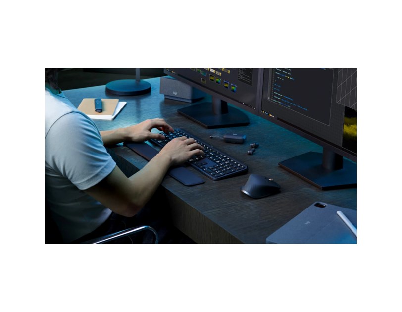 Logitech MX Keys S bežična bluetooth tipkovnica, siva (920-011591)
