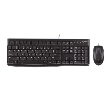 Logitech MK120 tipkovnica+miš, USB, crna (920-002549)