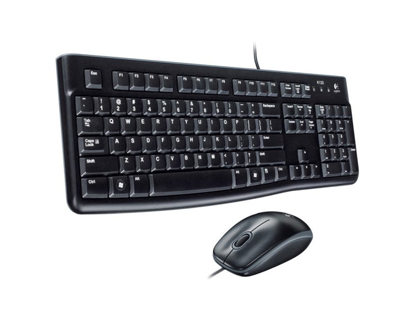 Logitech MK120 tipkovnica+miš, USB, crna (920-002549)