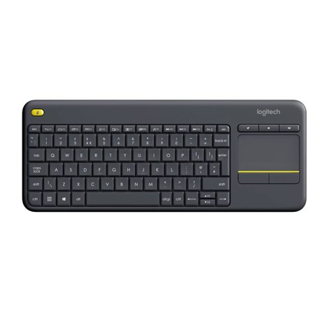 Logitech K400 Plus bežična tipkovnica+touchpad, USB, crna (920-008385)