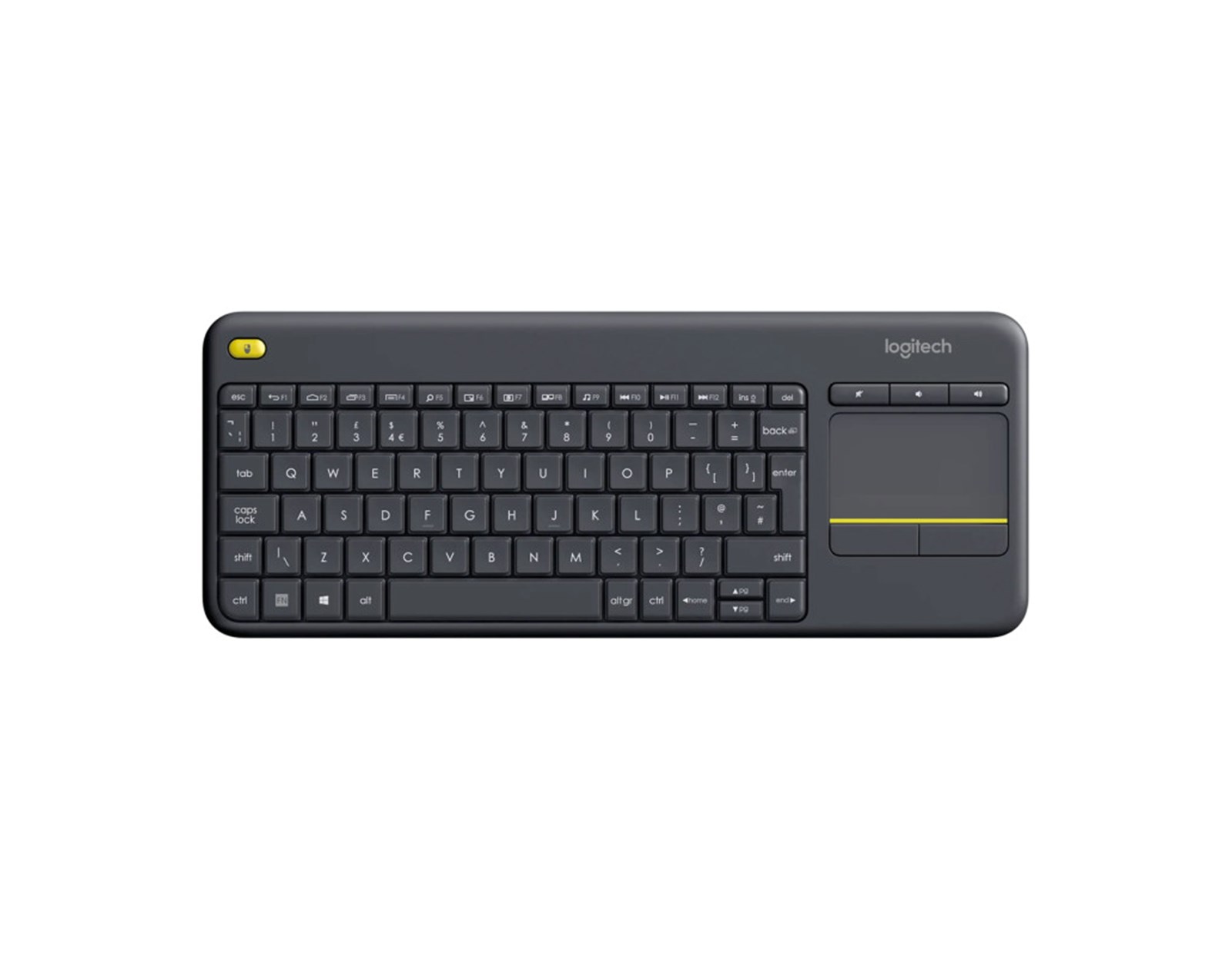 Logitech K400 Plus bežična tipkovnica+touchpad, USB, crna (920-008385)