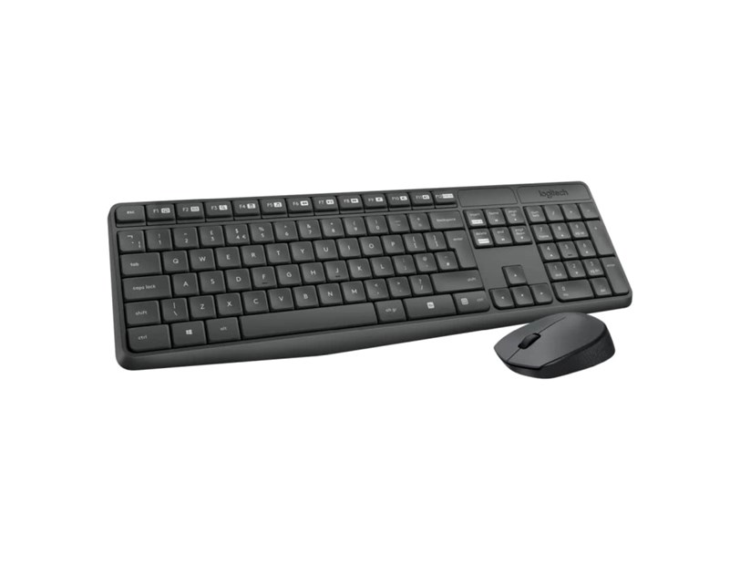 Logitech MK235 bežična tipkovnica+miš, USB, crna (920-008031)