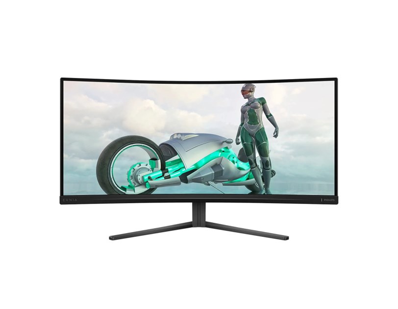 Philips 34" Evnia 3000 34M2C3500L/00 WQHD (3440×1440) zakrivljeni VA, 180Hz, 21:9, 1ms, 300cd/m2, 4000:1, 2×HDMI/DP, crni